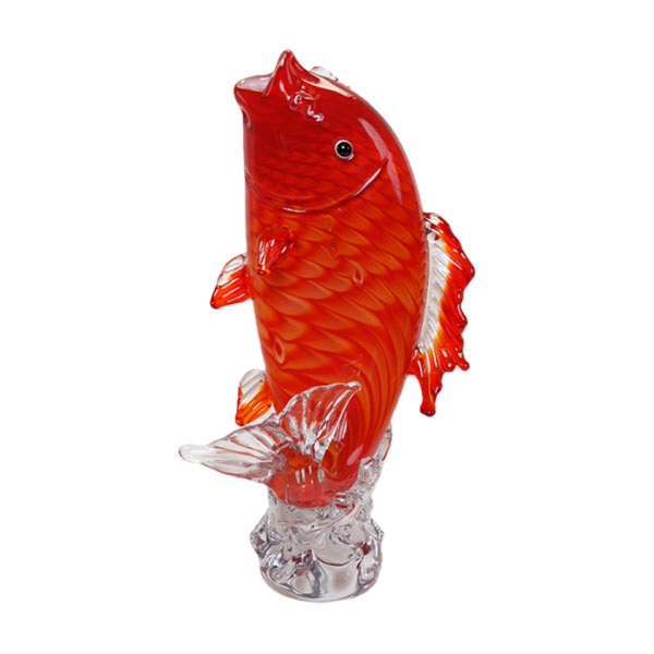 Artistic Glass Koi Fish Ornament