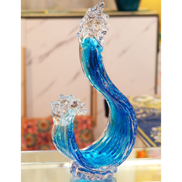 Flowing Water Art Glass Ornament-1