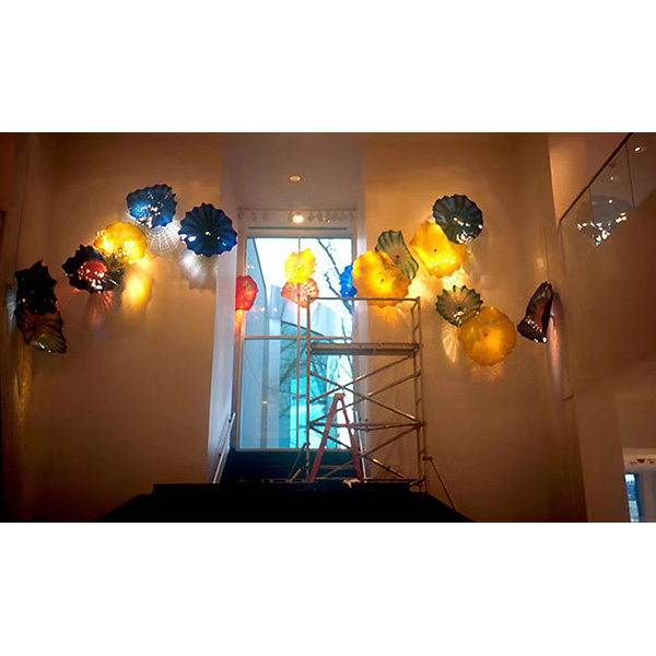 Customizable Lotus Leaf Glass Wall Lamp-2
