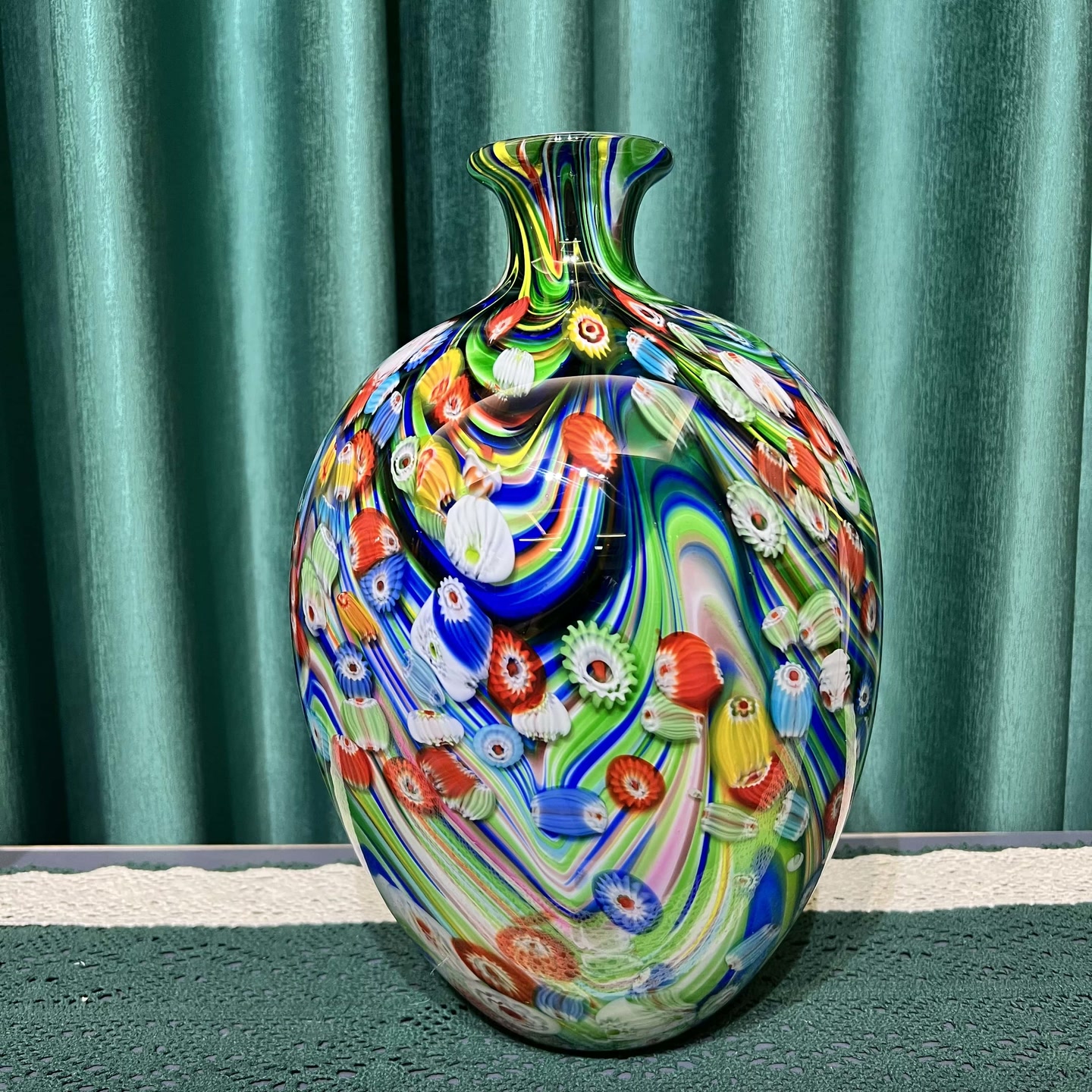 纯手工琉璃万花花瓶系列花器家装桌面艺术装饰品