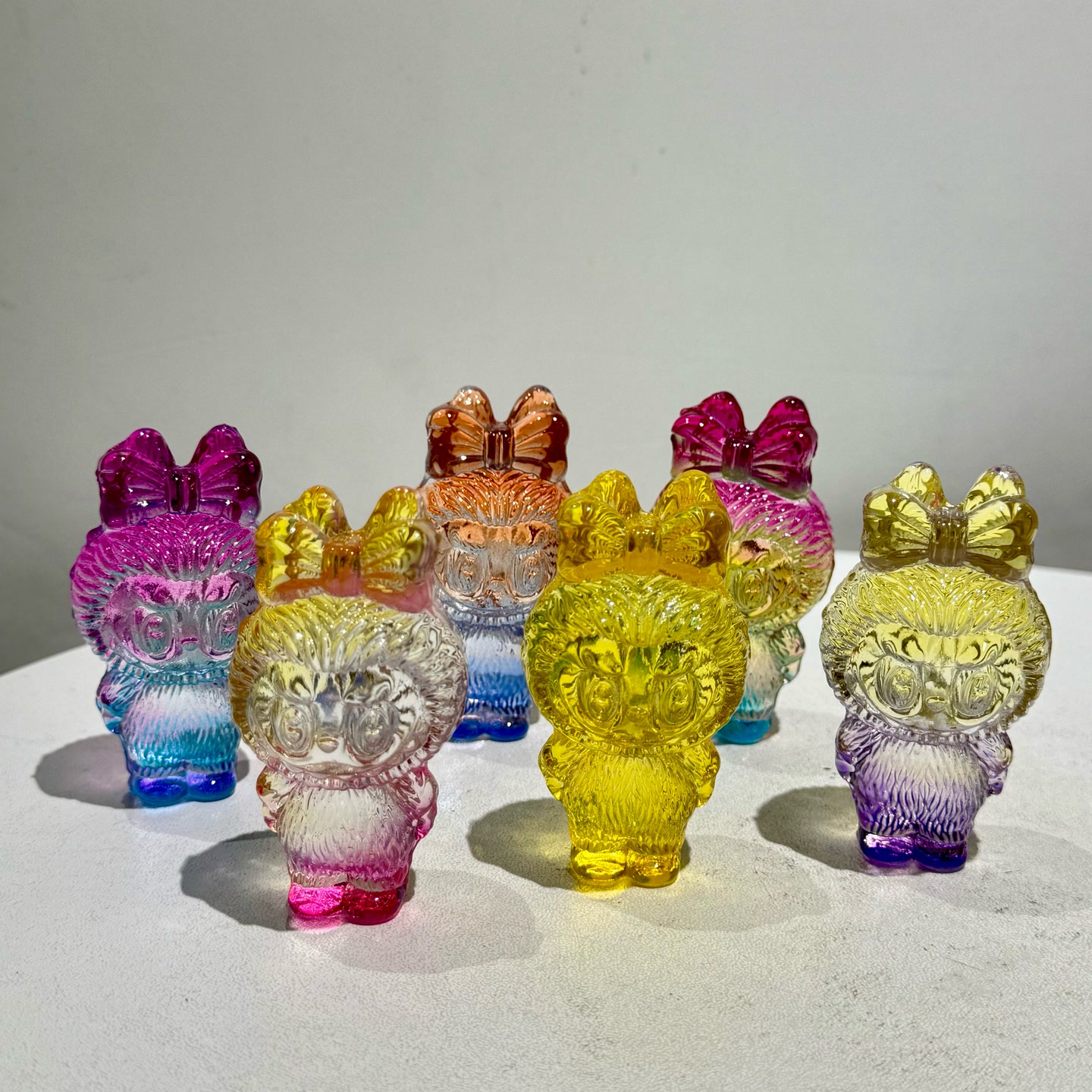 现代简约可爱拉布摆件超萌彩色卡通装饰工艺品礼品