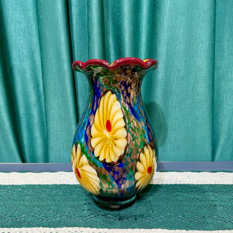 纯手工琉璃聚宝盆花瓶花器家装桌面艺术装饰品