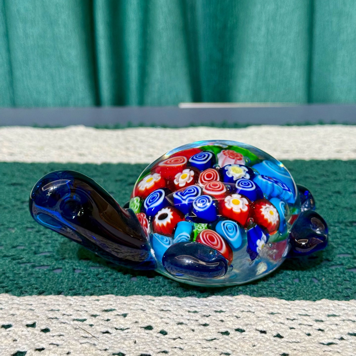 万花小乌龟摆件鱼缸造景桌面装饰品工艺品